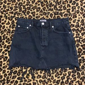 Agolde black denim Jean skirt